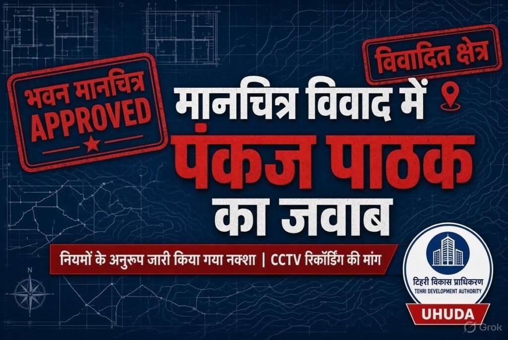 मानचित्र प्रकरण में नया मोड़, CCTV रिकॉर्डिंग सुरक्षित कराने की उठाई मांग, खसरा नंबर फर उठे सवाल